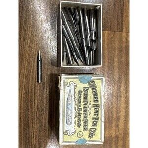vintage pens c.Howard Hunt Pens Co. No. 69 Hunt All-Round School Pens- 55 PCs
